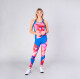 Dámské tílko BIDI BADU  Jua Tech Tank Red, Blue M - thumb (2)