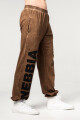 Pánské tepláky Nebbia  Washed-off Gym Sweatpants Baggy Style GYM BRO Ligth Brown L - thumb (2)