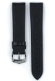 Řemínek Hirsch Lucca - černý - 24 mm - L – Standardní délka (doporučujeme) - 20 mm - Stříbrná - thumb (2)