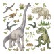 Samolepicí dekorace Dino, 30 x 30 cm - thumb (0)