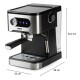 DOMO DO1138K pákový espresso kávovar, černá - thumb (15)