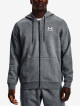Pánská mikina Under Armour  Essential Fleece FZ Hood-GRY S - thumb (0)