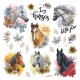 Samolepící dekorace Horses, 30 x 30 cm - thumb (0)