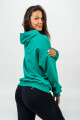 Dámská mikina Nebbia GYM RAT Branded Oversized Hoodie green L - thumb (2)