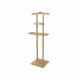 Bambusový stojan na oblečení s odkládací plochou Compactor Bamboo - 44,5 x 32 x 115 cm - thumb (1)