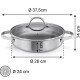 Pánev hluboká SteelCRAFT s poklicí ø 28 cm, 2 úchyty - thumb (2)