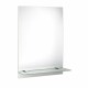 AQUALINE SB115 Samba skleněná police 50 cm, stříbrná - thumb (1)
