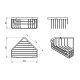GEDY 2483 Smart rohová police do sprchy, 20 x 8 x 15,1 cm, stříbrná - thumb (1)