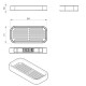GEDY 321814 Smart police do sprchy, 24,1 x 3 x 11,1 cm, černá mat - thumb (1)