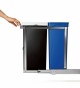 Vestavný odpadkový koš na tříděný odpad Simplehuman – 20/15 l, výsuvný, lesklá ocel /plast - thumb (1)