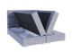 FDM Manželská postel PORTLAND Boxspring | šedá 180 x 200 cm - thumb (3)