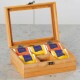 Kesper 58902 Organizér na čaje bambus, 6 přihrádek, 21,5 x 15 x 8,5 cm - thumb (1)