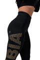 Nebbia dámské legíny Intense Gold print 827 černé - thumb (8)