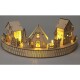 LED Zimní městečko přírodní, 10x LED, 40 cm, 2x AA - thumb (1)