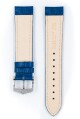 Řemínek Hirsch Modena - královská modrá - 22 mm - L – Standardní délka (doporučujeme) - 20 mm - Stříbrná - thumb (2)