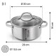 Kastrol SteelCRAFT s poklicí ø 20 cm, 3,0 l - thumb (2)