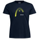 Dámské tričko Head  Club Lara T-Shirt Women Dark Blue L - thumb (0)