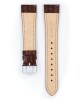 Řemínek Hirsch Aristocrat - hnědý - 22 mm - L – Standardní délka (doporučujeme) - 18 mm - Stříbrná - thumb (3)