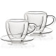 4Home Termo sklenice šálek s podšálkem Heart Hot&Cool, 150 ml, 2 ks - thumb (1)
