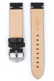 Řemínek Hirsch Ranger - černý - 22 mm - L – Standardní délka (doporučujeme) - 22 mm - Stříbrná - thumb (2)