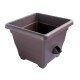 Plastia Bergamot Samozavlažovací Květináč - 25x25 cm čokoládový - thumb (0)
