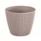 Prosperplast Obal na květináč Splofy kávová, pr. 19 cm - thumb (0)