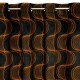 ArtFir Závěs FIELD K | černá/červená 140 x 250 cm - thumb (3)