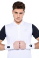 Pánské tričko Hydrogen  Tech Zipped Polo White/Blue M - thumb (5)