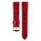Řemínek Hirsch Genuine Croco - červený, lesk - 12 mm - M – Střední délka - 10 mm - Rose Gold - thumb (1)