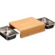 Kesper 58355 Krájecí prkénko s odkládacími miskami, nerez, 35 x 29 x 9,5 cm - thumb (2)