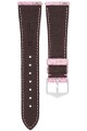 Řemínek Hirsch Bark - hnědý - 22 mm - L – Standardní délka (doporučujeme) - 18 mm - Stříbrná - thumb (2)