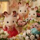 Sylvanian Families Rodina "chocolate" králíků, nová - thumb (3)