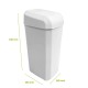 Denox Troya odpadkový koš 45 l, bílý, 45 l - thumb (1)