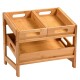 Kesper 58851 Kuchyňská police se 3 přihrádkami bambus, 39,5 x 26 x 35,5 cm - thumb (0)