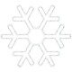 RGB Vánoční LED dekorace Colouring snowflake 90 LED, 50 x 43 cm - thumb (1)