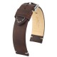 Řemínek Hirsch Ranger - hnědý - 22 mm - L – Standardní délka (doporučujeme) - 22 mm - Stříbrná - thumb (0)