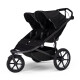 Sportovní kočárek Thule Urban Glide 3 Double Black + 2x madlo + pláštěnka + moskytierá - thumb (1)