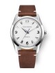 Nivada Grenchen Antarctic 35 mm - White Luminova - Brown Leather White Stitching - thumb (0)