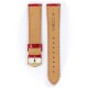 Řemínek Hirsch Genuine Croco - červený, lesk - 12 mm - M – Střední délka - 10 mm - Rose Gold - thumb (2)