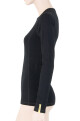 Sensor Double Face merino wool triko dl.ruk. černá - thumb (2)