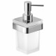 GEDY A88113 Samoa dávkovač mýdla 170 ml, mléčné sklo/chrom - thumb (0)