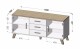 Artcam TV stolek LOTTA 2D3S | 150 cm - thumb (1)