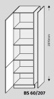 ArtExt Double system BS 60/207 ke kuchyňským linkám Barva korpusu: Bílá - thumb (1)