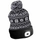 Sixtol Čepice s čelovkou 45 lm, USB, uni, zimní černá - thumb (0)