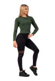 Nebbia Žebrované z organické bavlny 415 Dark Green - thumb (0)