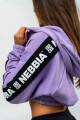 Dámská mikina Nebbia ICONIC Cropped Zip-Up Hoodie purple XS - thumb (4)