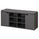 Kesper 15919 Botník s podsedákem, šedá, 103 x 48 x 30,5 cm - thumb (0)