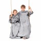 Decoking Deka s rukávy Lazy Kids ocelová, 90 x 105 cm - thumb (2)