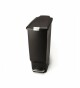 Pedálový odpadkový koš Simplehuman – 40 l, úzký, černý plast - thumb (0)