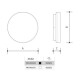 Panlux Přisazené LED svítidlo Verona Circle černá, pr. 28,3 cm, IP54 - thumb (5)